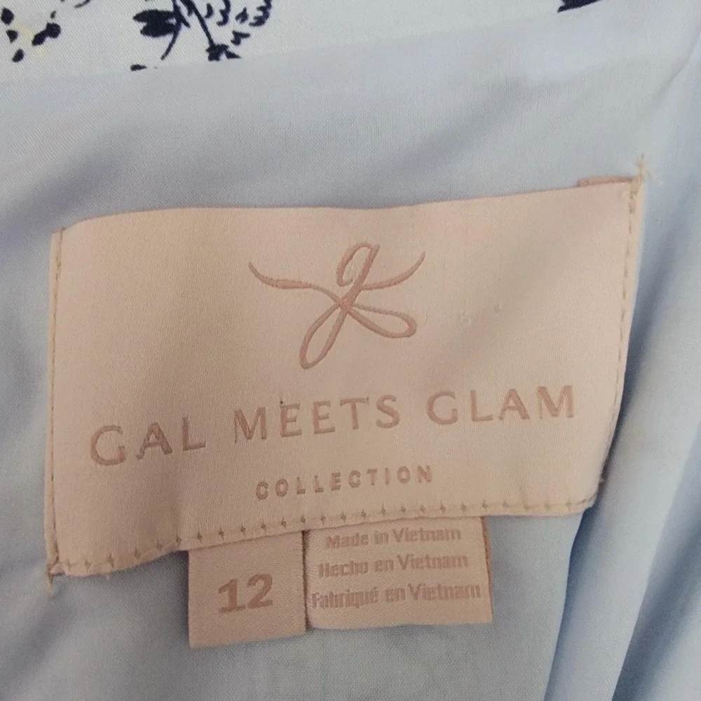 Gal Meets Glam Dress Womens 12 Maxi Sleeveless‎ Belted Lula Cottagecore Toile - Picture 9 of 14